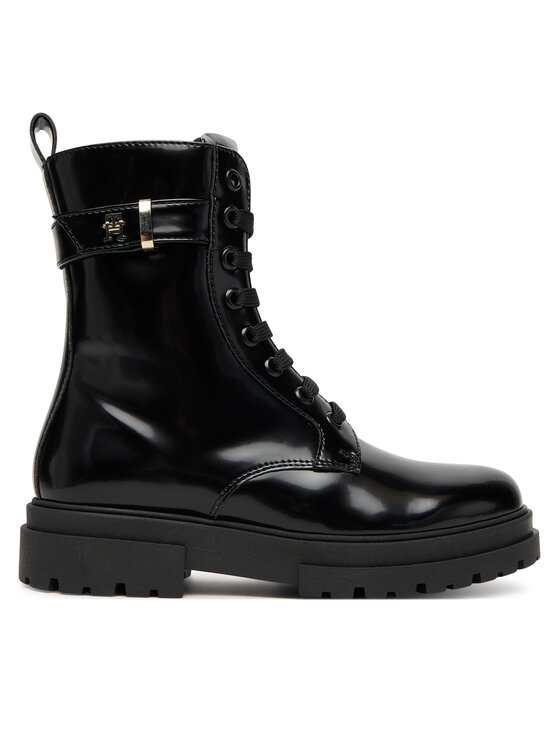 Tommy Hilfiger Žygio batai Tommy Hilfiger Lace-Up Bootie T4A5-34028-1453 S Juoda