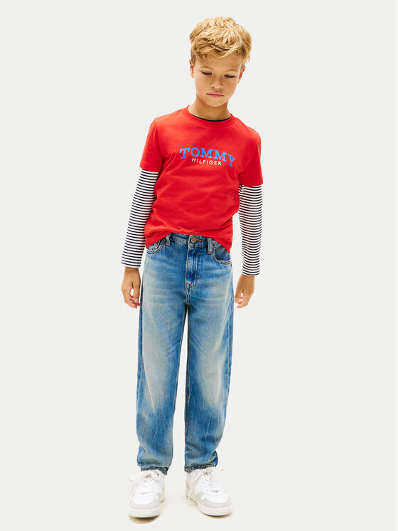 Tommy Hilfiger Tommy Hilfiger Camiseta KB0KB10263 Rojo Regular Fit