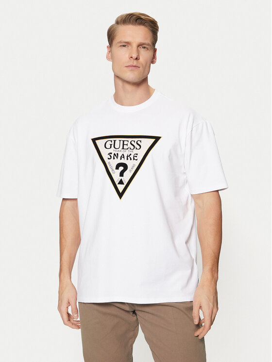 Guess Guess Футболка M5RI91 KAC30 Білий Oversize