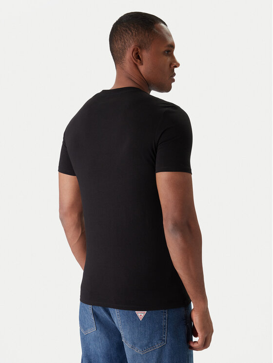 Guess Guess Футболка M2YI71 I3Z14 Чорний Slim Fit