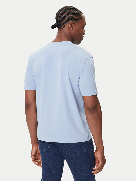 BOSS BOSS Camiseta Tchup 50473278 Celeste Relaxed Fit