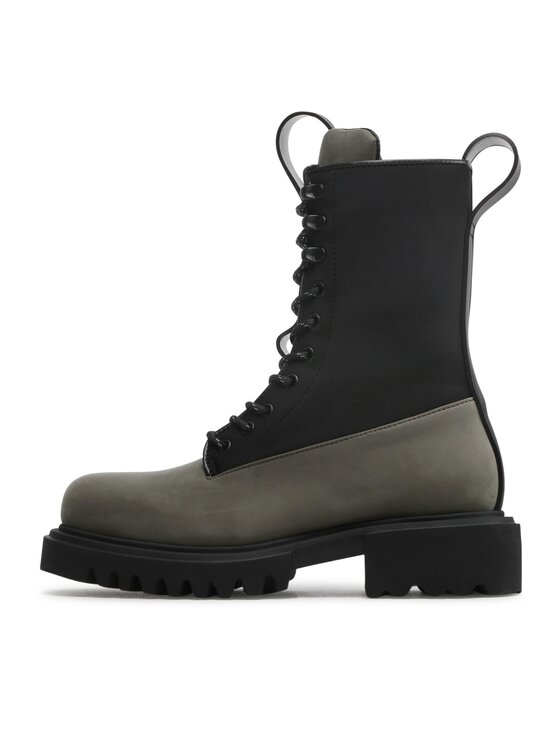 Rains Outdoorová obuv Rains Show Combat Boot Neopren 22610 Zelená