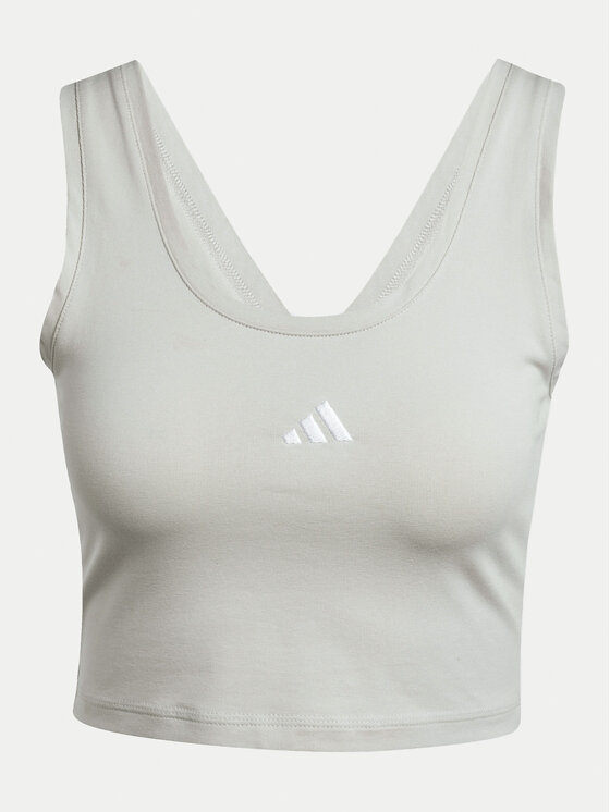adidas adidas Топ Essentials Small Logo JD0561 Бежевий Slim Fit