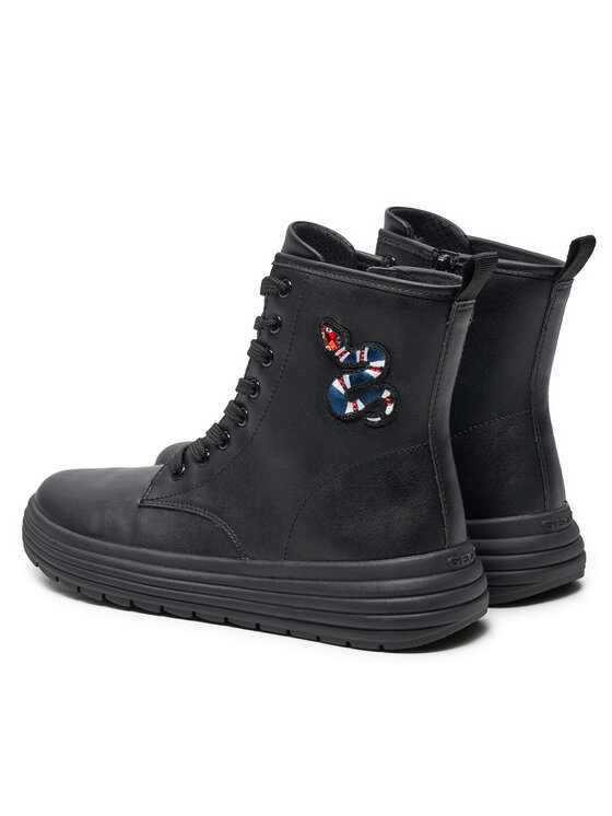 Geox Ботуши Geox J Phaolae Girl J46ETD 000BC C9999 S Черен