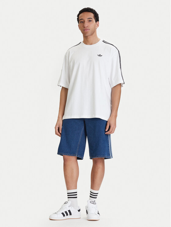 adidas adidas Футболка adicolor 3-Stripes KD4096 Білий Oversize