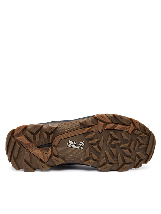 Jack Wolfskin Trekingová obuv Jack Wolfskin Everquest Texapore Mid 4053611 Hnedá