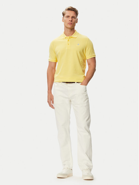 Beverly Hills Polo Club Beverly Hills Polo Club Polo P-SS26M-P42560_BBU Žuta Regular Fit