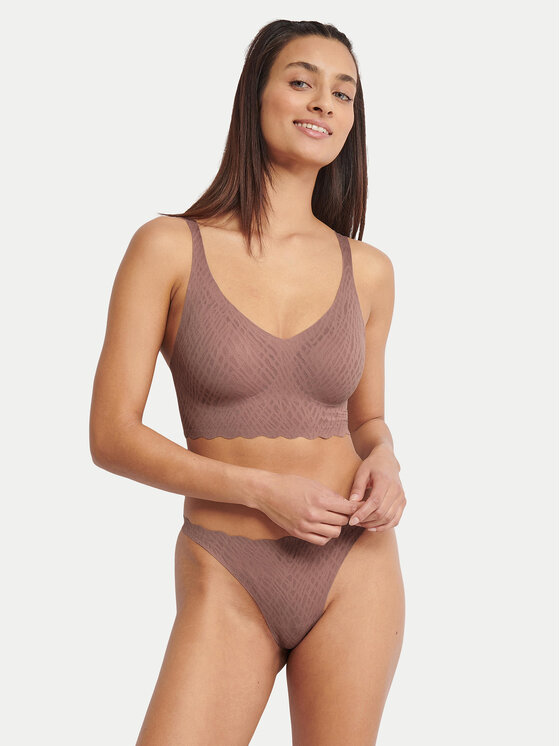 Sloggi Sloggi Top de sujetador Zero Feel Bliss 10219598 Marrón