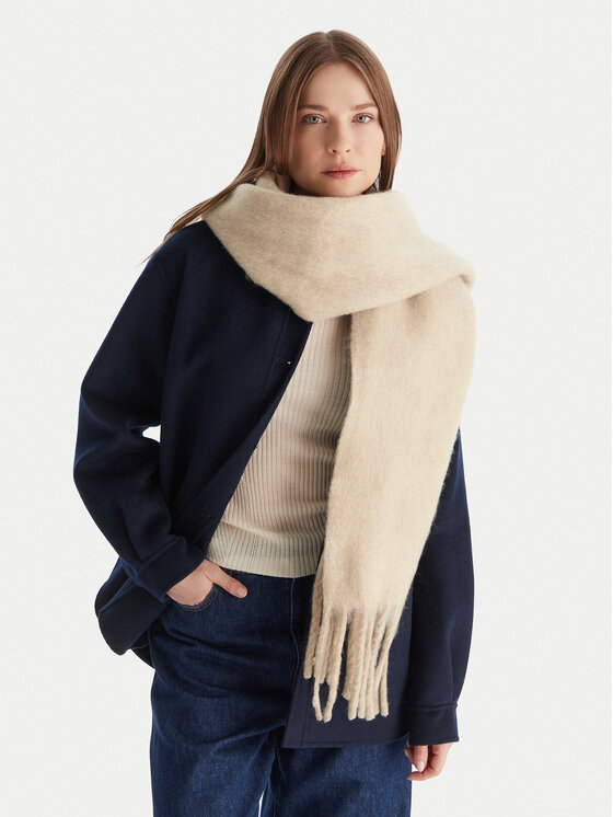 Calvin Klein Šál Calvin Klein Emblem Brushed LV04D8069G Béžová