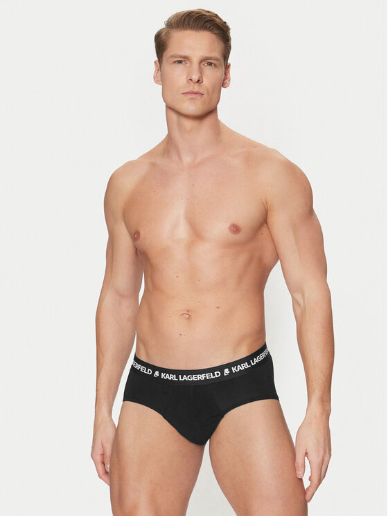 KARL LAGERFELD KARL LAGERFELD Komplet spodnjih hlač slip﻿ A1M47152 Črna