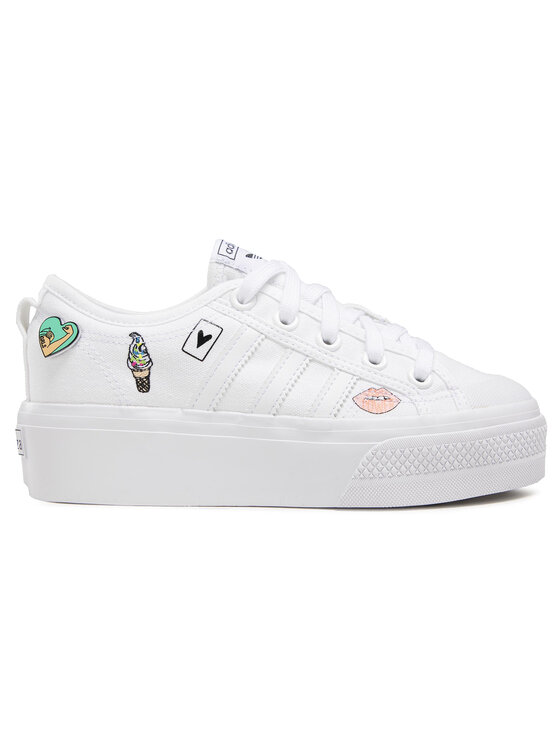 adidas Sneakersy adidas NIzza Platform J FY2531 Biały