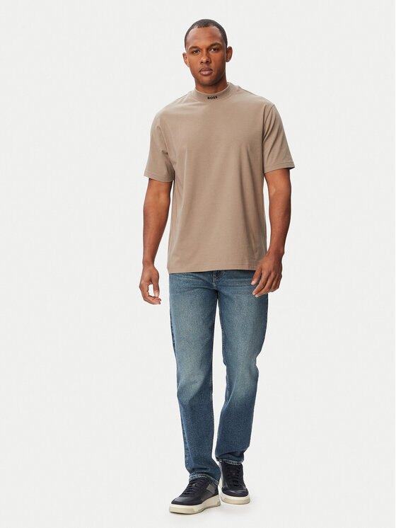 BOSS BOSS Футболка Tee Collar 50562120 Бежевий Relaxed Fit