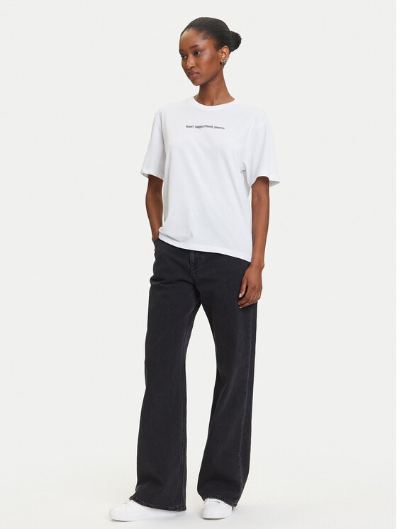 Karl Lagerfeld Jeans Karl Lagerfeld Jeans Camiseta A3W17039 Blanco Regular Fit