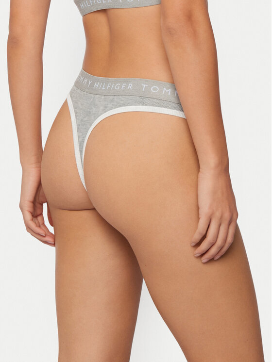 Tommy Hilfiger Tommy Hilfiger Tangas UW0UW06581 Gris claro