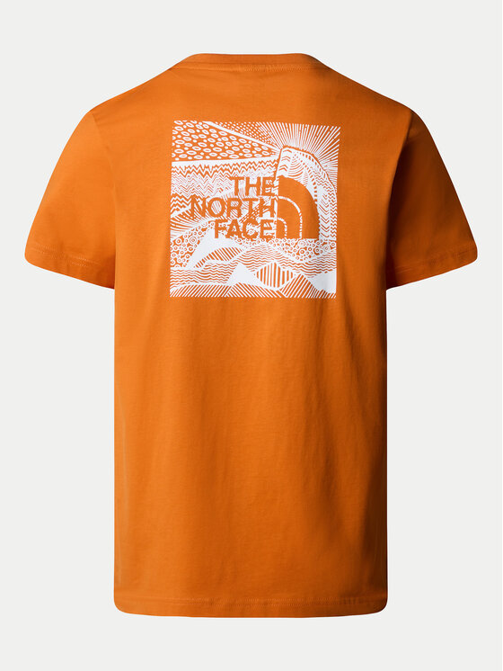 The North Face The North Face Majica Redbox NF0A87NV Oranžna Regular Fit