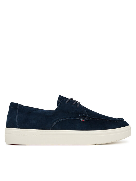 Tommy Hilfiger Κλειστά παπούτσια Tommy Hilfiger Casual Suede Stitch Toe Hybrid FM0FM05707 Σκούρο μπλε
