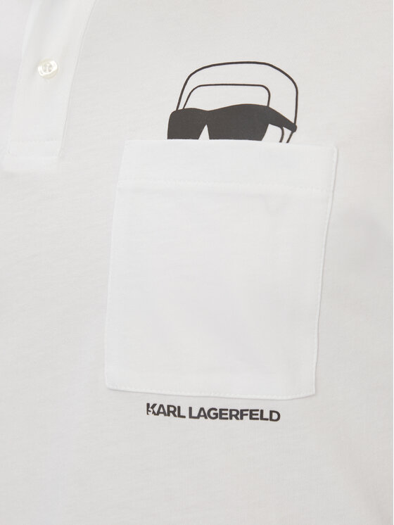 KARL LAGERFELD KARL LAGERFELD Polo 745127 561225 Blanco Regular Fit