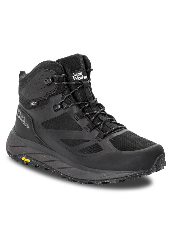 Jack Wolfskin Трекінгові черевики Jack Wolfskin Terraventure Texapore Mid M 4051521 Чорний