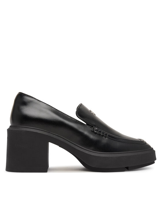 Calvin Klein Обувки Calvin Klein Block Heel Loafer Lth Hdw HW0HW03176 Черен