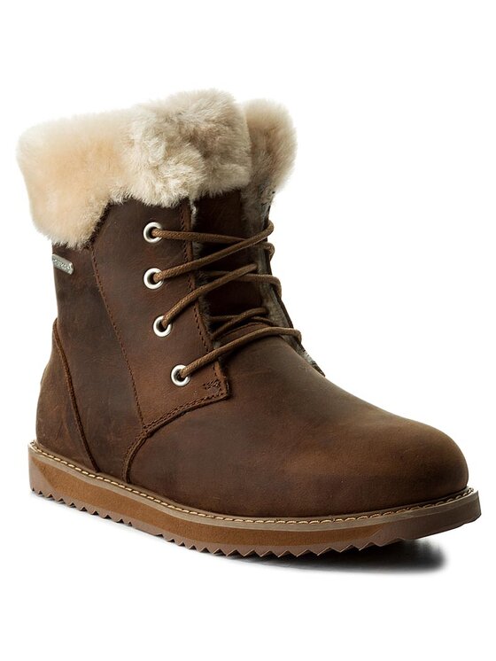 EMU Australia Śniegowce EMU Australia Shoreline Leather Lo W11588 Brązowy