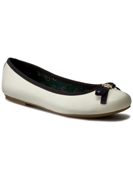 Tommy Hilfiger Балеринки Tommy Hilfiger Claudia 2A FW0FW00266 Бял