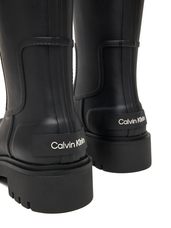 Calvin Klein Jeans Holínky Calvin Klein Jeans Mid Rainboot YW0YW02004 Černá