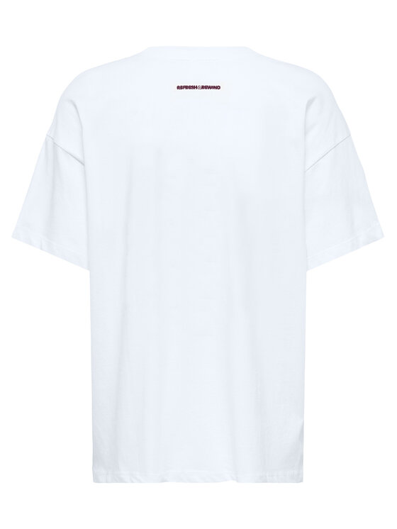 ONLY ONLY Camiseta Vivvi 15346761 Blanco Regular Fit