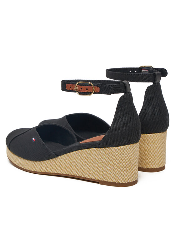 Tommy Hilfiger Espadrile Tommy Hilfiger FW0FW08657 Negru