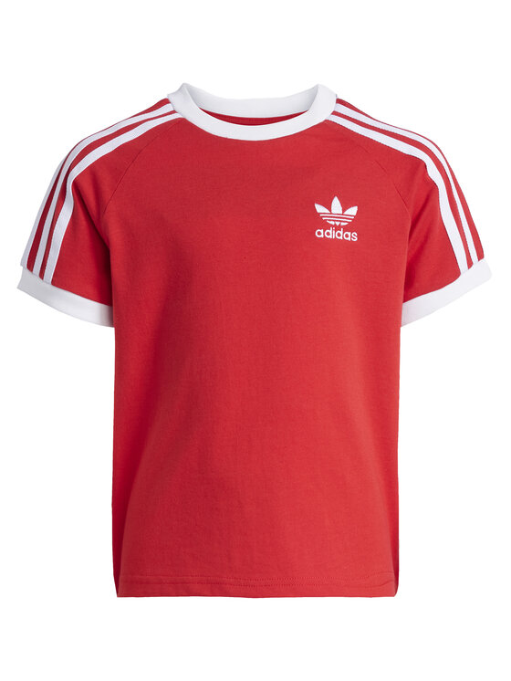 adidas adidas Marškinėliai adicolor Trefoil JY3748 Raudona Loose Fit