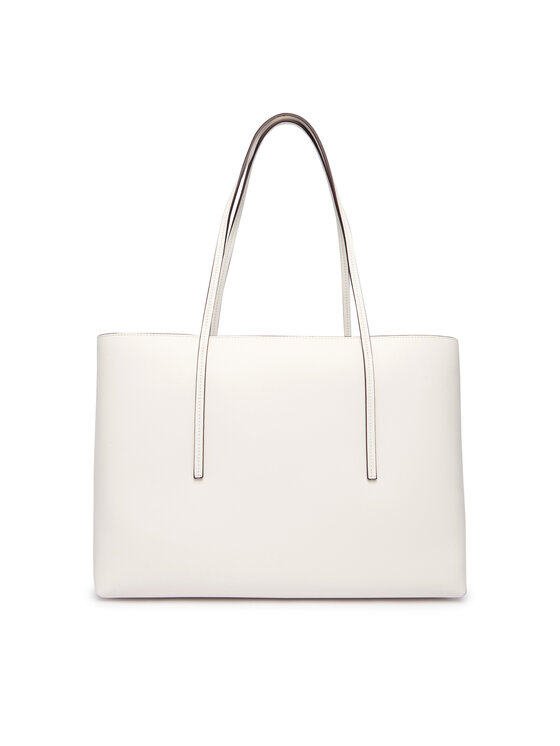 Calvin Klein Torebka Calvin Klein Foil Logo Tote W/Pouch LV04F3274G Biały
