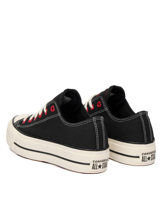 Converse Кеди Converse Chuck Taylor All Star Lift Platform Hearts A19059C Чорний
