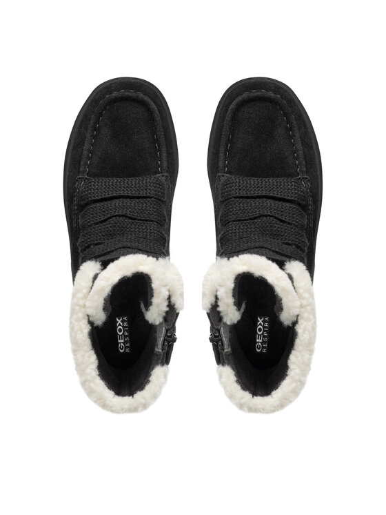 Geox Kozačky Geox J Theleven Girl Wpf J46HYC 00022 C9999 D Černá