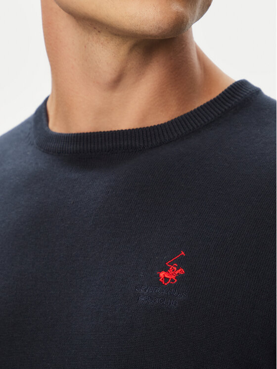 Beverly Hills Polo Club Beverly Hills Polo Club Camiseta P-SS26M-M436344NVY Azul marino Regular Fit