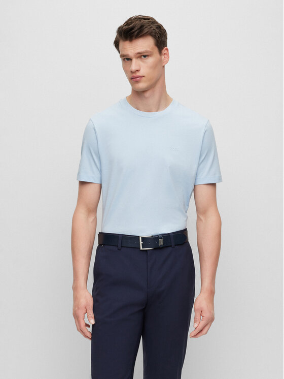 BOSS Boss Футболка Thompson 50468347 Блакитний Regular Fit