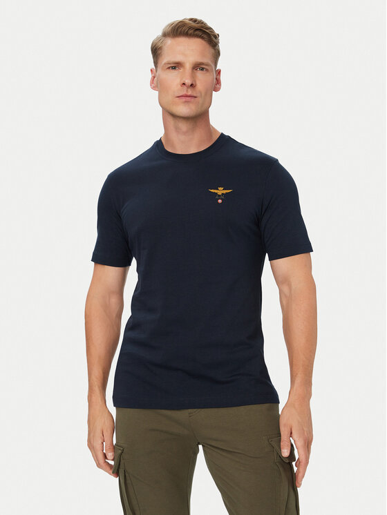 Aeronautica Militare Aeronautica Militare Camiseta 262TS1580UJ00372 Azul marino Regular Fit