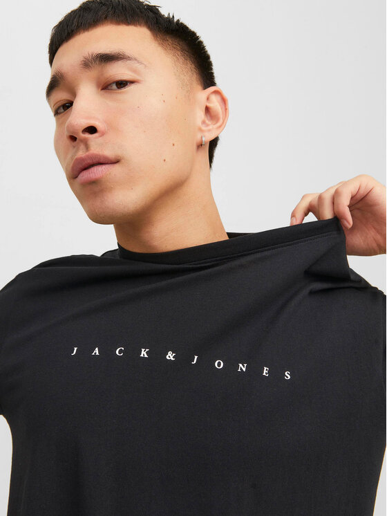 Jack & Jones Jack & Jones Póló Star 12234746 Fekete Relaxed Fit