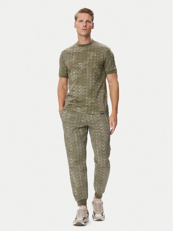 EA7 Emporio Armani EA7 Emporio Armani Camiseta 7M002819 AF12874 F7011 Verde Regular Fit