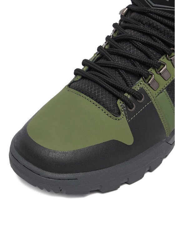 DC Shoes Sneakersy DC Shoes EO-PURE HIGH TOP WR BOOT DC01803003 Tmavo zelená