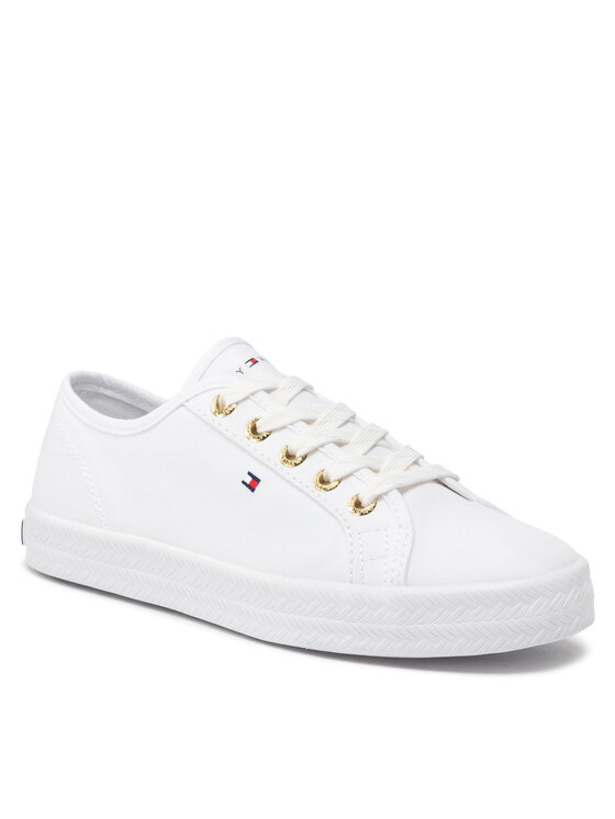 Tommy Hilfiger Tenisky Tommy Hilfiger Essential Nautical Sneaker FW0FW06512 Bílá