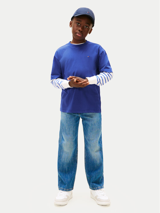 Tommy Hilfiger Tommy Hilfiger Camiseta Essential Archive KB0KB09646 D Azul Regular Fit