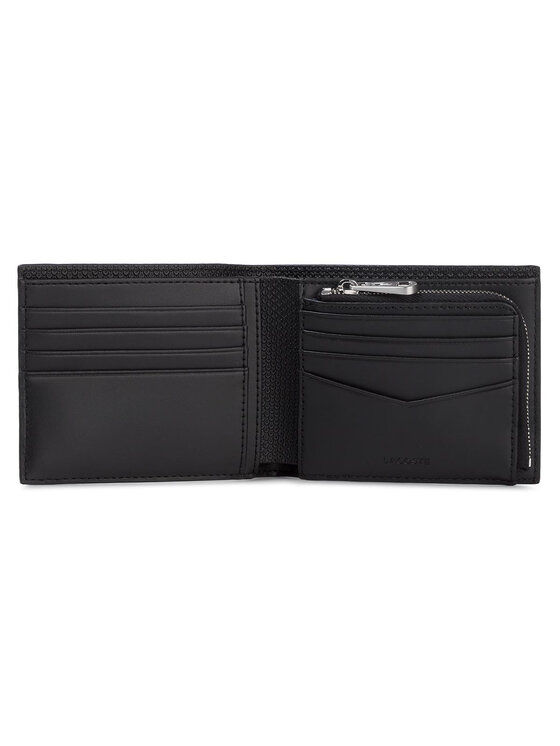 Lacoste Denarnica Lacoste Billfold Zip Case NH2826CE Črna