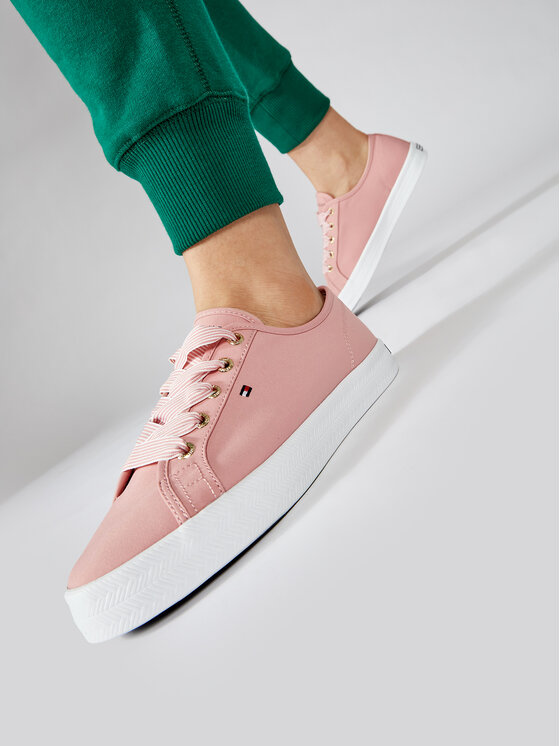 Tommy Hilfiger Tenisenes Tommy Hilfiger Essential Nautical Sneaker FW0FW04848 Rozā