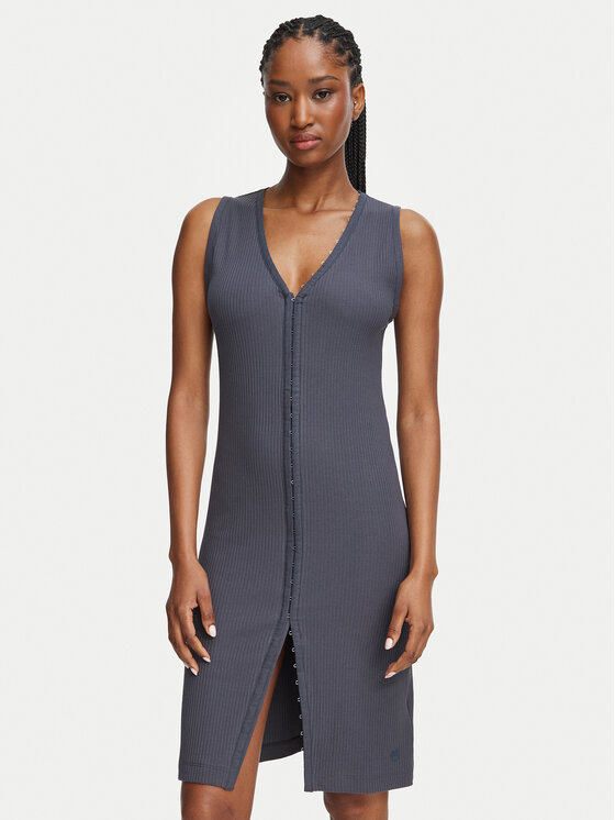 G-STAR G-STAR Kötött ruha The Hook & Eye D28854-D107 Sötétszürke Slim Fit
