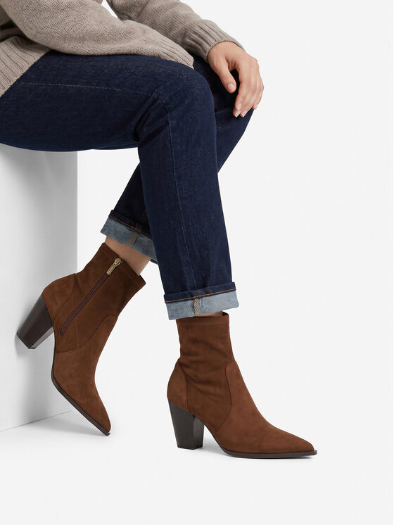 Nine West Μποτάκια Nine West EO-LBT805720-2 Ανοιχτό καφέ