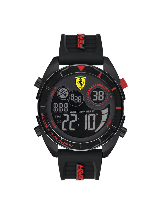 Scuderia Ferrari Ρολόι Scuderia Ferrari Watch Ur 830743 Μαύρο