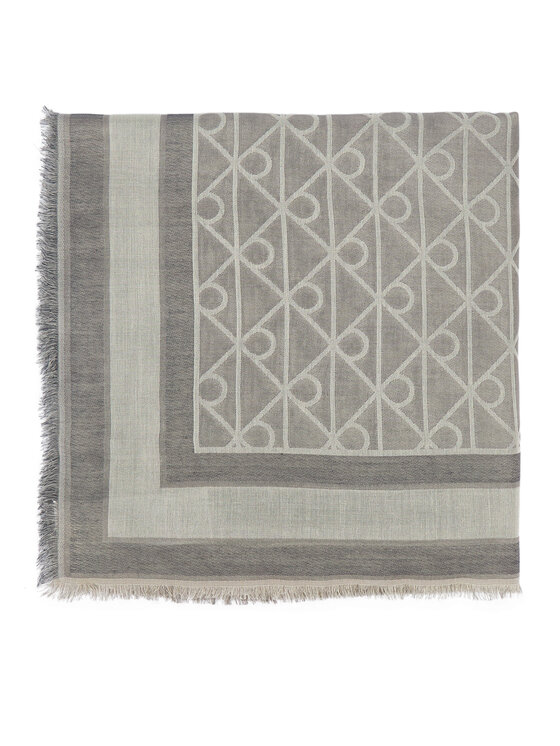 Calvin Klein Eșarfă Calvin Klein Emblem Aop Jacquard Square Scarf LV04F8080G Gri