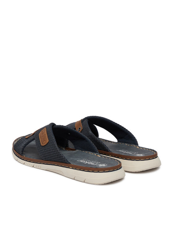 Rieker 21340 slippers voor heren, blauw, 42 EU