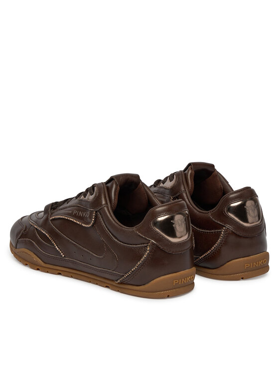 PINKO Sneakers PINKO Yulia 04 SS0223P003 Maro închis