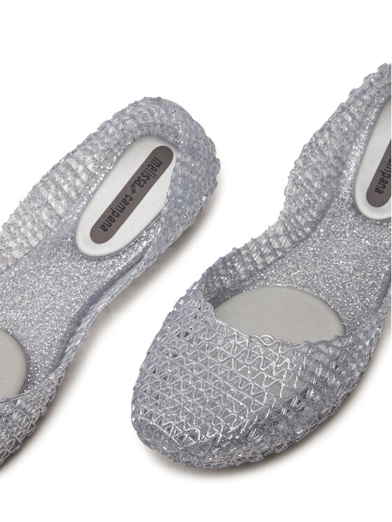 Baleriny Melissa Melissa Campana Papel Ad 33693 Srebrny | Eobuwie.com.pl