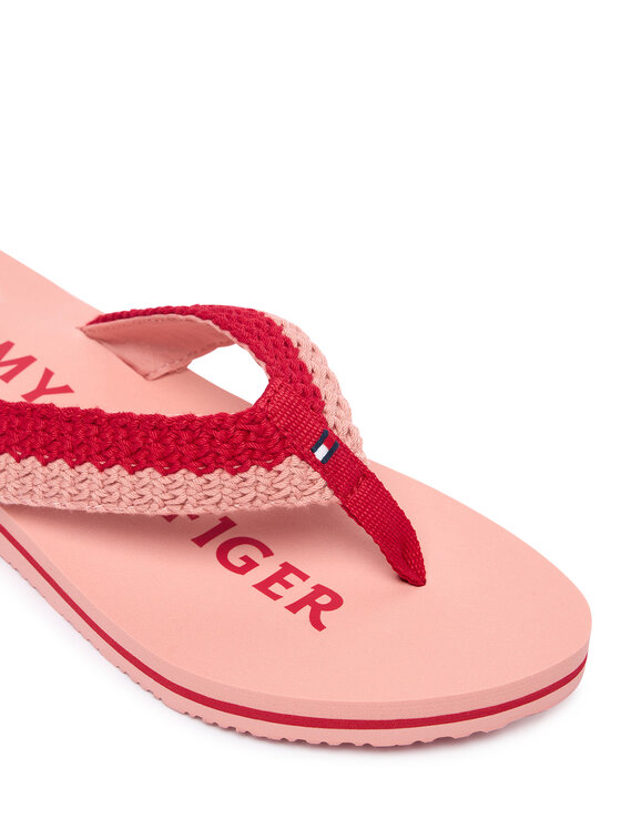 Tommy Hilfiger Japonki Tommy Hilfiger CROCHET SUMMER SANDA FW0FW09417 Różowy